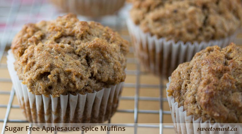 Low Sugar Applesauce Spice Muffins