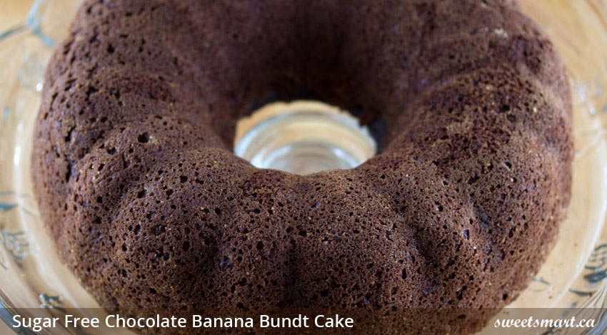 Low Sugar Chocolate Banana Bundt Cake