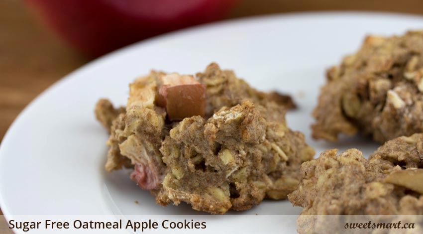 Low Sugar Oatmeal Apple Cookies