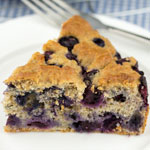 Low Sugar Blueberry Cake