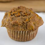 Low Sugar Carrot Spice Muffins