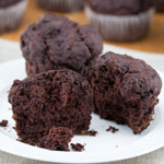 Low Sugar Gluten Free Chocolate Banana Muffins