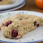 Sugar free cranberry tangerine scones