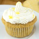 Low Sugar Lemon Buttermilk Cupcakes