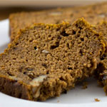 Low Sugar Pumpkin Nut Bread