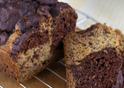 Low Sugar Chocolate Marble Banana Bread