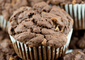 Sugar Free Gluten Free Chocolate Zucchini Muffins