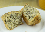 Sugar Free Gluten Free Lemon Poppy Seed Muffins