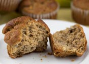 Sugar Free Gluten Free Peanut Butter Banana Muffins