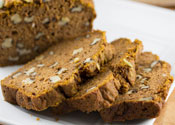 Low Sugar Pumpkin Nut Bread